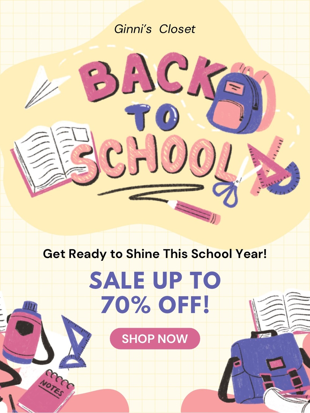 Back to School Sale Upto 70% Off!